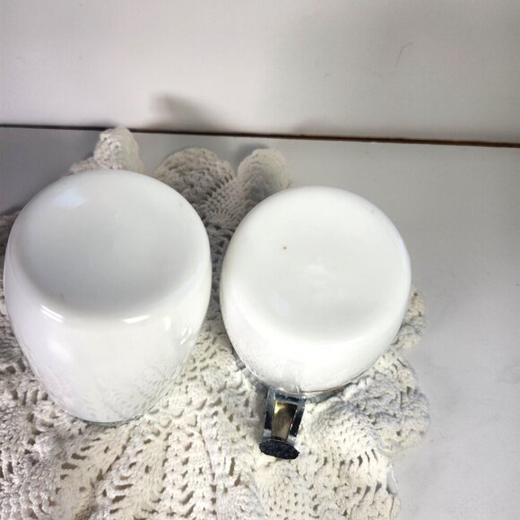 Dominion Glass Spice of Life Cream and Sugar Set Mid Century Country Kitchen - Picture 9 of 10